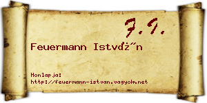 Feuermann István névjegykártya